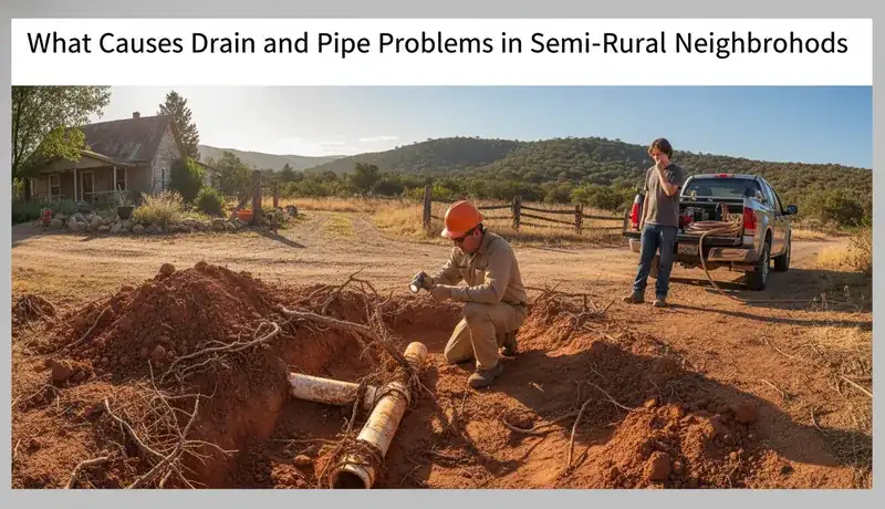 Expert Plumbing Pro - what-causes-drain-and-pipe-problems-in-semi-rural-neighborhoods