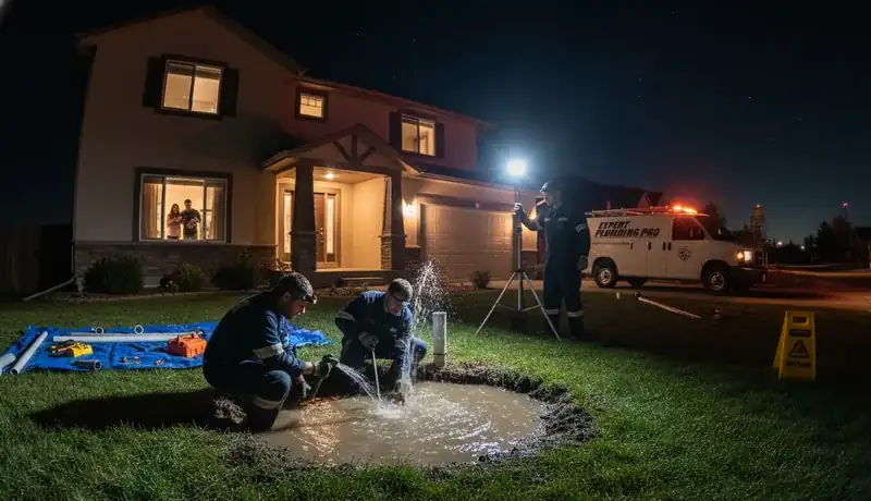 Expert Plumbing Pro - late-night-burst-pipe-repair-for-a-family-home-in-fort-lupton-co-80621